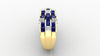 yellow gold diamond in sapphire inter loved ring