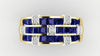 yellow gold diamond in sapphire inter loved ring