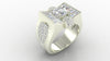 art Deco White Golden Diamond ring