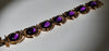 18 carat yellow golden amethyst bracelet