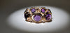 18 carat yellow golden amethyst bracelet