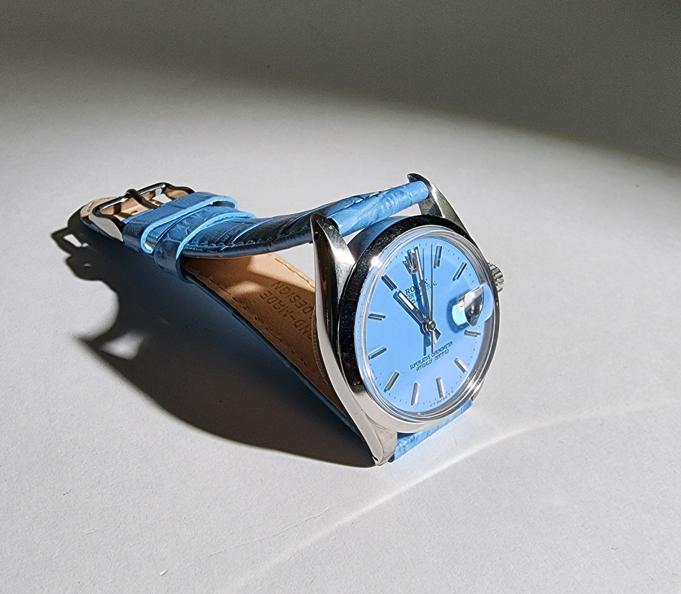 【美品】THE VINTAGE ROLEX Vintage Mens Rolex 14K Gold Shell Date Watch Ref. 1550 with